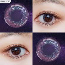 OVOLOOK-2pcs/пара контактных линз цветные линзы для глаз Galaxy 3 тона цветные контакты для глаз с цветными линзами 2024 - купить недорого