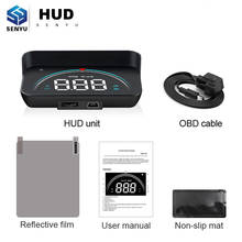 Pantalla HUD Head Up M8 para coche, dispositivo con GPS, HUD M8, OBD, OBD2, herramienta de diagnóstico, proyector, velocímetro Digital, alarma de seguridad de velocidad 2024 - compra barato