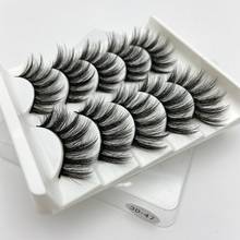 Buzzme 5Pairs 3D47 faux Mink Hair False Eyelashes Wispy Makeup eyelashes Natural/Thick Long Eye Lashes Extension Tools 2024 - buy cheap