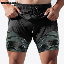 Mountainskin Camo Running Shorts Men 2 In 1 Double-Deck Quick Dry  Sport Shorts Fitness Workout  Sports Short Pants MT132 2024 - buy cheap