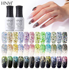 HNM Shimmer Rain Gel Nail Polish 8ml Semi Permanent Soak Off  UV LED Nail Varnish Primer Nail Art Manicure Gel Lak 2024 - buy cheap