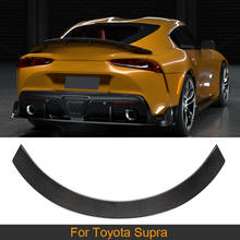 Carbon Fiber Rear Trunk Spoiler Wing for Toyota Supra 2019 2020 2021 Car Rear Trunk Boot Lid Wing Spoiler Lip 2024 - buy cheap