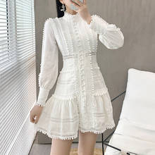 Spring women's dress with French lace embroidery 2024 - buy cheap