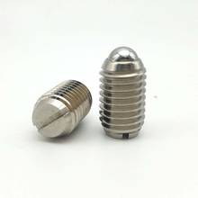 2pcs 1/4-20 3/8-16 1/2-13 bead positioning screws slotted ball plunger screw one word spring steel ball bolt stainless steel 2024 - buy cheap