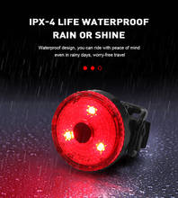 Bicycle Rear Light USB Rechargeable IPX8 Waterproof Bike Light For MTB Helmet Pack Bag Tail Light 5 Models Cycling Taillight 2024 - buy cheap