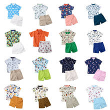 Fashion Infant Toddler Kids Baby Boy Gentleman Party Short Sleeve T shirt Top+Solid Shorts 2PCS Outfit Suit Set 2024 - buy cheap