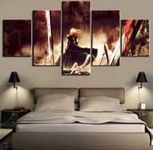 Canvas Painting Anime Fate Stay night Saber 5 Pieces HD Print Poster With Framed Wall Canvas Art Home Room Decoration 2024 - buy cheap