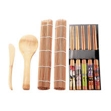 13Pcs/set Bamboo Sushi Making Kit Family Office Party Homemade Sushi Gadget For Food Lovers Sushi Making Kit Home Kitchen Tools 2024 - buy cheap