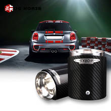 1PC Car Carbon Fiber Exhaust Tip Muffler Tips For MINI Cooper R55 R56 R57 R58 R59 R60 R61 F54 F55 F56 F57 F60 Accessoreis 2024 - buy cheap