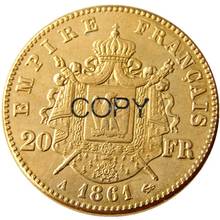 Francia 20 Francia 1861A Moneda de copia chapada en oro 2024 - compra barato