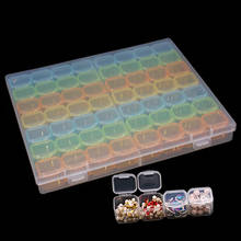 Caixa de plástico para bordado, 28 peças e 56 compartimentos para pintura de diamantes 2024 - compre barato