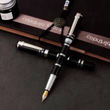Promotional Wholesale 20pcs Luxury Metal Fountain Pen Elegant Black 0.5mm Pen Tip Metal Ink Pen Set for Christmas Gifts 2024 - buy cheap