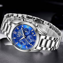 LIGE 2020 New Fashion Blue Mens Watches Top Brand Luxury Clock Sports Chronograph Waterproof Quartz Watch Men Relogio Masculino 2024 - buy cheap