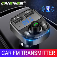 Onever FM Transmitter Aux Modulator Bluetooth Handsfree Car Kit Car Audio MP3 Player with 3.1A Quick Charge Dual USB Car Charger 2024 - buy cheap