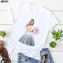 New Summer Women Sexy Girl Print Tshirt Woman Harajuku Fashion Short Sleeve T Shirt White Tops Tees Korean Style Female T-shirt 2024 - buy cheap