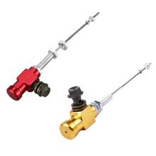 2Pcs Motorcycle Hydraulic Clutch Master Cylinder Rod Brake Pump M10X1.25Mm Aluminum - Gold & Red 2024 - buy cheap