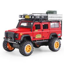 1:28 Diecast Metal Toy Car Model Alloy Lands Rovers Suv Metal Car Simulation Car Sound And Light Pull Back Car Toy For Kids Gift 2024 - buy cheap