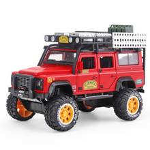 Coche de juguete de Metal fundido a presión, vehículo todoterreno de aleación, simulación de sonido y luz, regalo para niños, 1:28 2024 - compra barato