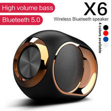 20#X6 HIFI Portable Wireless Blueteeh 5.0 Speaker Stereo Sound FM TF Card USB TWS Loudspeaker Mini Column Box Speaker 2019 New 2024 - buy cheap