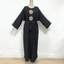 Новые популярные африканские Дубаи, Турция, Abaye burka женское платье с вышивкой свободное платье 2024 - купить недорого