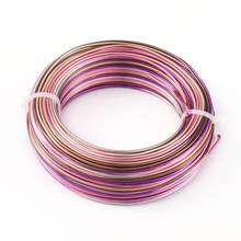 pandahall Round Bonshai Aluminum Wire 1mm 1.5mm 2mm Aluminum Metal Wire For Jewelry Making Handcrafted Floral Colored Wire 2024 - buy cheap
