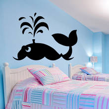 Carved Dolphin stickers Vinyl Waterproof Wall Art Decal For Baby Kids Rooms Decor Diy Home Decoration Accessories 2024 - buy cheap