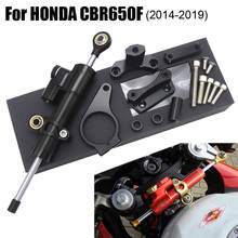 For Honda CBR650F 2014 - 2019 2018 2017 2016 2015 2014 CNC Stabilizer Damper With Steering Mount Bracket Holder Support Kit Set 2024 - buy cheap