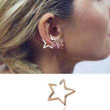 1PC Gold Color Star Ear Cuff Without Piercing Clip Earrings Female Boho Vintage Metal Cartilage Earring For Women Men 2024 - buy cheap
