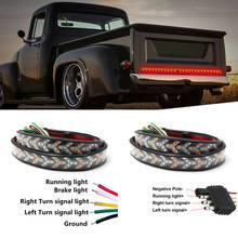OKcar 12V Car LED Tailgate Light LED Truck Tailgate Light Bar Red Running Turn Signal Brake Reverse Backup Tail light Strip 2024 - buy cheap