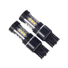 1 pces t20 7440 led 80w w21w 2835 15smd canbus nenhum hyperflash t20 7443 led 1156 p21w bau15s para a luz de sinal de volta reversa para 12v 2024 - compre barato