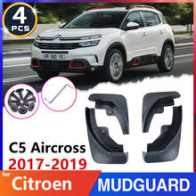 Car Tire Fender Mud Flap for Citroen C5 Aircross 2017 2018 2019 Mudflaps Splash Guards Mudguards Stickers Auto-Accessories-Goods 2024 - buy cheap