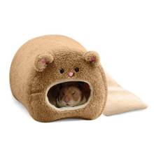 HOT-Rats Hamster Winter Warm Hanging Cage Hammock Cute Bear House with Bed Mat for Small Furry Animals 2024 - buy cheap