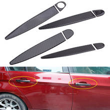 Exterior Carbon Fiber Door Handle Cover Trim Moulding Protector Fit For BMW 3 E90 E91 Sedan 2005-2012 2024 - buy cheap