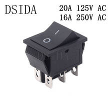 Rocker Switch KCD4 25*31mm Power Switch ON-OFF 2 Position 6 Pins 16A 250VAC/ 20A 125VAC Ship Type Switch 2024 - buy cheap