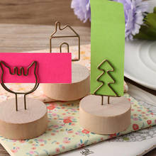 1Pc Desk Notes Folder Clips Wedding Favors Place Card Holder Table Photo Memo Number Name Clips Home Decoration 2024 - buy cheap