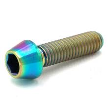 4pcs M5 x 18mm Colorful TC4 GR5 Titanium Alloy Allen Hex Screw Taper Cone Head Bolts For Bicycle 2024 - buy cheap