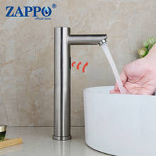 ZAPPO Automatic Hand Touch Faucet Hot Cold Mixer Battery Power Free Sensor Tap Bathroom Sink Touch-Free Infrared  Faucets 2024 - buy cheap