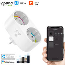 Gosund 16A 2-in-1 WiFi Smart EU Plug Outlet Tuya Smart Life APP Remote Home Control Smart Socket Work For Alexa Google Home 2024 - buy cheap