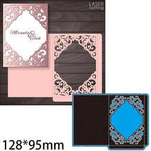 Metal Cutting Dies Hollow Laser Frame Card Bag New Scrapbook Decoration Template Embossing DIY Paper Card Craft 128*95 mm 2024 - buy cheap