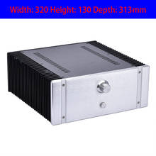 KYYSLB-caja de aluminio para amplificador de clase A, carcasa de bricolaje con agujeros de refrigeración, 320x130x313mm, 3213 2024 - compra barato