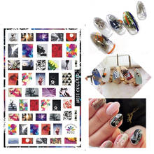 3D Stickers for Nails Self-adhesive Design Comics Square Picture Nail Art Decorations Decals Foil Wrap Manicure Accessories 2024 - buy cheap