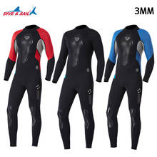 2021 NEW 3mm wetsuit men neoprene Long Sleeves for siwmming surfing free diving acuba Snorkeling Full Body wetsuit XL XXL 3XL 2024 - buy cheap