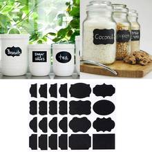 80 Pcs/set 5x3.5cm Erasable Blackboard Sticker Craft Kitchen Jar Organizer DIY Labels Chalkboard Chalk Board Sticker Black Board 2024 - buy cheap