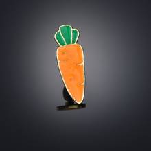 Милые маленькийе морковь эмаль значок аниме нагрудный знак брошь джинсовая рубашка с воротником Детский мультфильм, ювелирное изделие в подарок для друзей 2024 - купить недорого