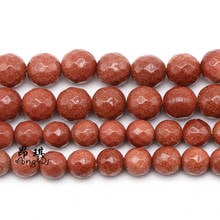 Fctory Price Natural Faceted Gold Sand Stone Round Loose Beads 16" Strand 4 6 8 10 12 MM Pick Size For Jewelry Making Bracelets 2024 - buy cheap