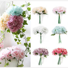 5 Head Artificial Peony Bouquet Silk Rose Flower Bride Holding Bouquet Wedding Festival Party Decor Fake Flowers 2024 - buy cheap