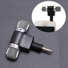 Mini micrófono estéreo con conector de 3,5mm para grabar teléfono móvil, micrófono para entrevista en estudio, teléfono inteligente 2024 - compra barato