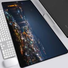 City Building Night Landscape Pattern  Waterproof Non-Slip Home Office PC  Laptop Rubber Large Size Mouse Pad 2024 - buy cheap