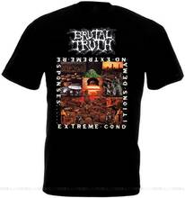 Brutal Truth V12 Conditions Demand Extreme Responses T-Shirt All Sizes S-5XL Tee Shirt Custom Special Print 2024 - buy cheap