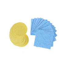 10pcs Solder Iron Tip Welding PCB Cleaning Pads Universal Soldering Iron Replacement Sponges Yellow Or Blue 5cm, 6x6mm 2024 - buy cheap